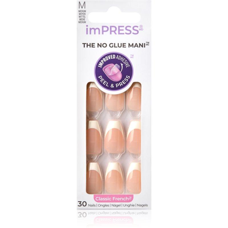 KISS imPRESS The No Glue Mani umělé nehty samolepicí Ideal 30 ks