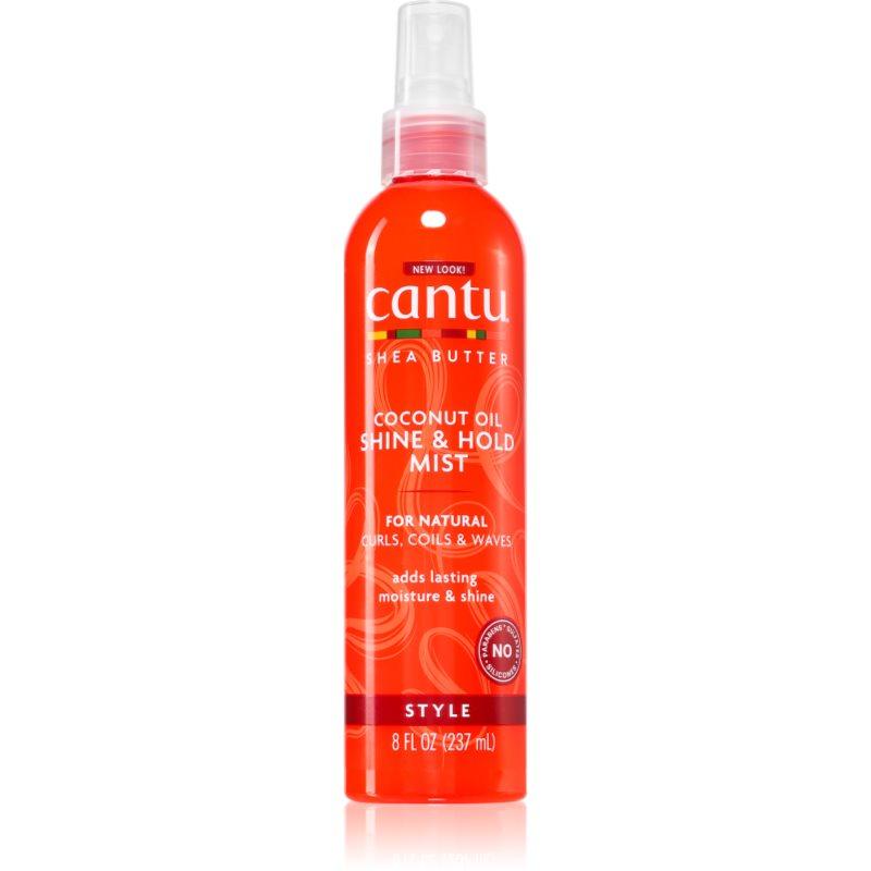CANTU Shea Butter Shine&Hold mist hydratační mlha pro lesk vlnitých a kudrnatých vlasů 237 ml