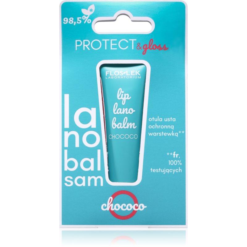FlosLek Laboratorium Protect & Gloss Lip Lanobalm intenzivní balzám na rty 12 g