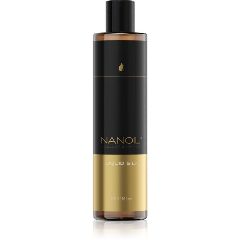 Nanoil Liquid Silk micelární šampon pro lesk a hebkost vlasů 300 ml