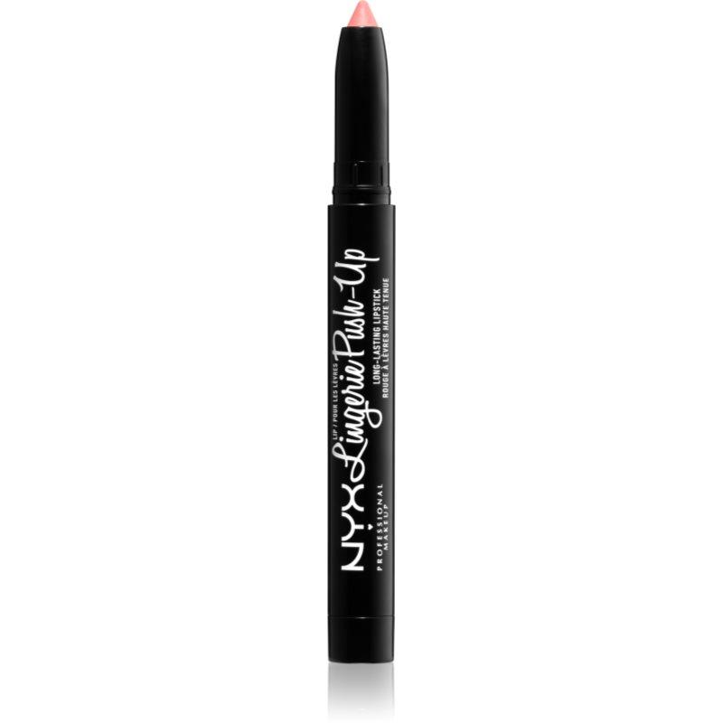NYX Professional Makeup Lip Lingerie Push-Up Long-Lasting Lipstick matná rtěnka v tužce odstín SILK INDULGENT 1.5 g