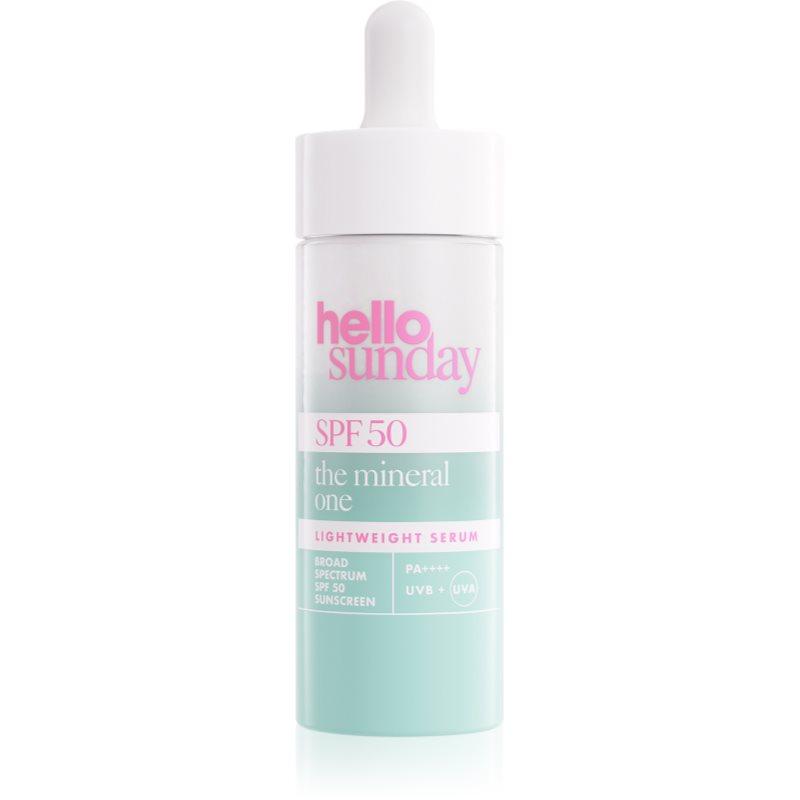 hello sunday the mineral one lightweight serum drops lehké sérum SPF 50 30 ml