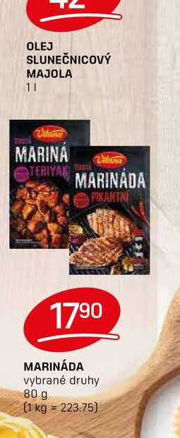 MARINÁDA vybrané druhy 80 g 