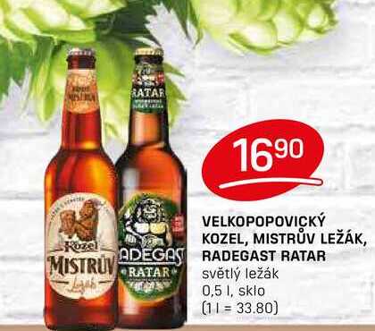RADEGAST RATAR světlý ležák 0,5l
