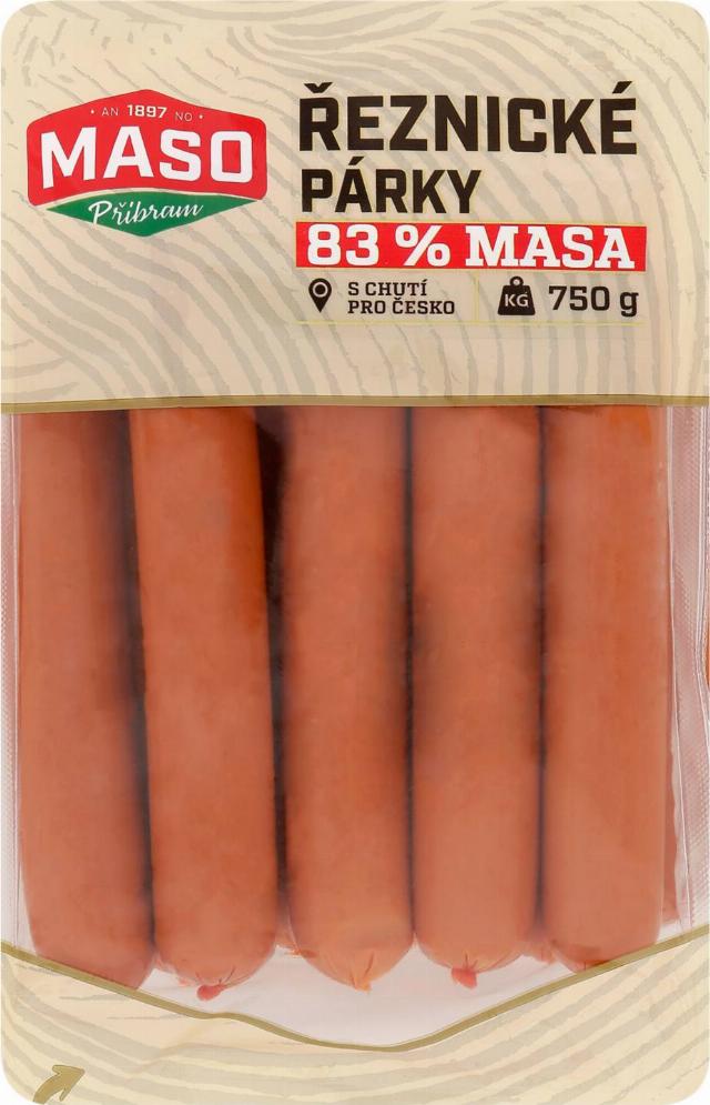 Maso Příbram Řeznické párky