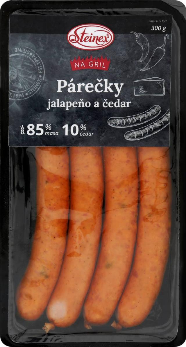 STEINEX Párečky Jalapeňo a čedar