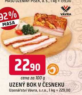 UZENÝ BOK V ČESNEKU 100g