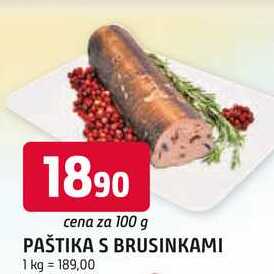 PAŠTIKA S BRUSINKAMI 100g