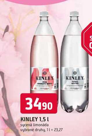 KINLEY 1,5 l sycená limonáda vybrané druhy