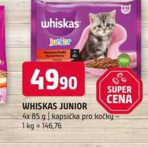 Whiskas junior 4x 85 g kapsička pro kočky