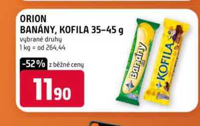 Orion banány kofila 35-45 g vybrané druhy 