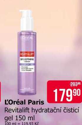 L'Oréal Paris Revitalift hydratační čisticí gel 150 ml