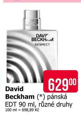 David Beckham pánská EDT 90 ml, různé druhy 