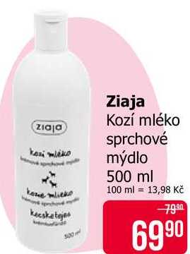 Ziaja Kozí mléko sprchové mýdlo 500 ml