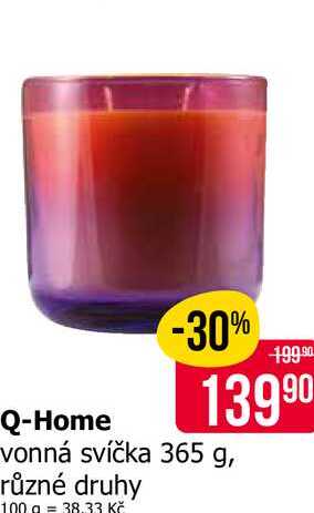 Q-Home vonná svíčka 365 g 