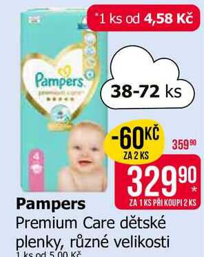 Pampers Premium Care dětské plenky 