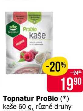 Topnatur ProBio kaše 60 g, různé druhy 