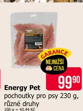 Energy Pet pochoutky pro psy 230 g, různé druhy 