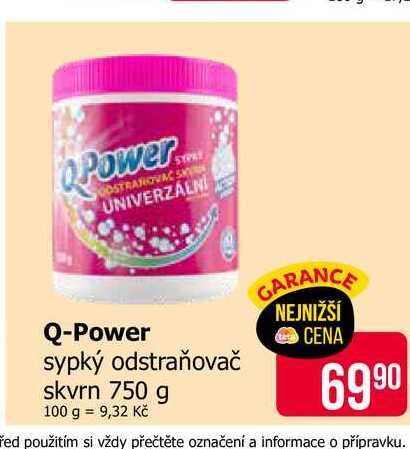 Q-Power sypký odstraňovač skvrn 750 g 
