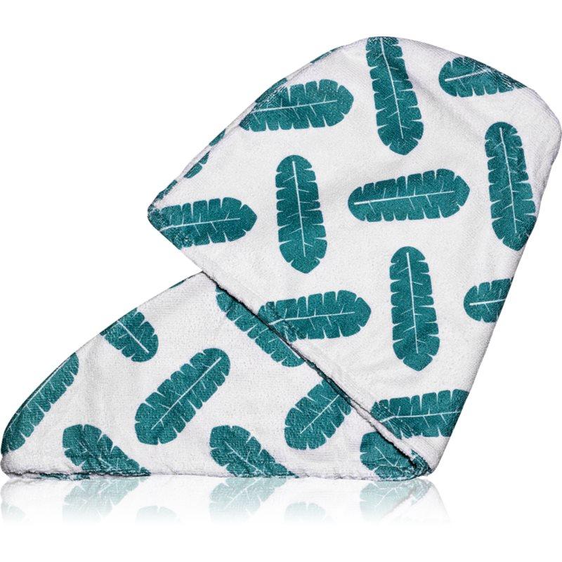 Coco & Eve Microfibre Hair Towel Wrap ručník na vlasy 1.0 Leaf Print 1 ks