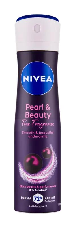 NIVEA Antiperspirant sprej pro ženy Pearl & Beauty Black, 150 ml