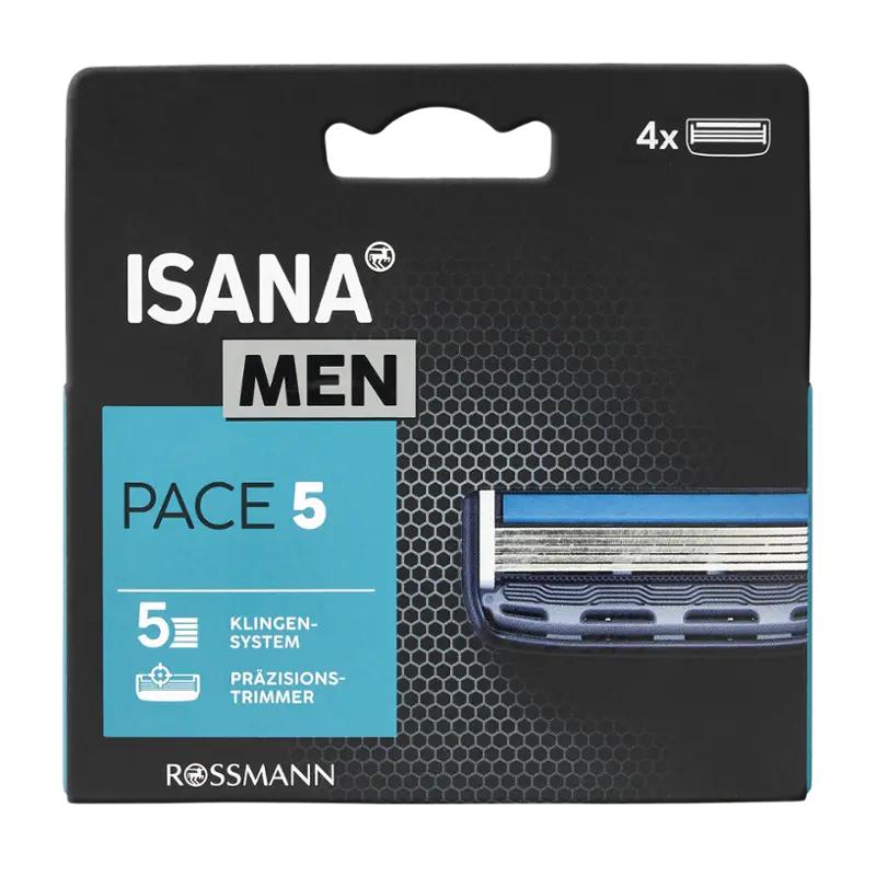 ISANA Men Žiletky Pace 5, 4 ks