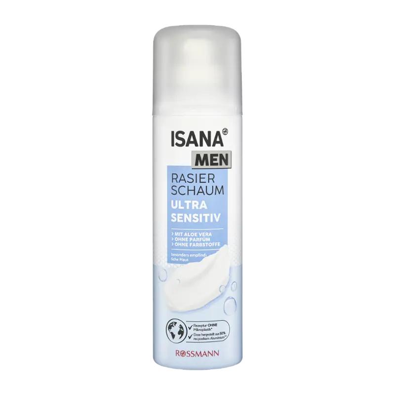 ISANA Men Pěna na holení Ultra Sensitive, 300 ml