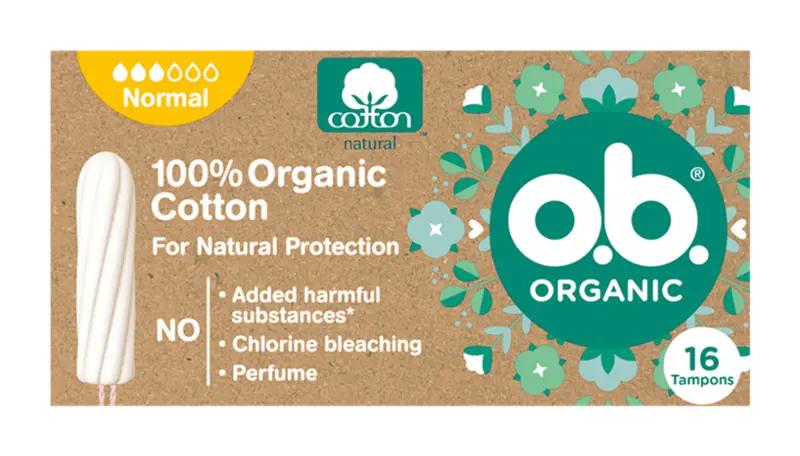 o.b. Tampony Organic Normal, 16 ks