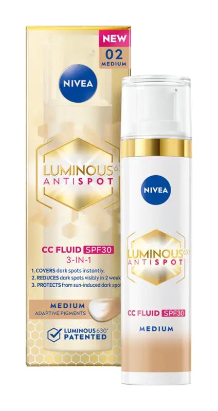 NIVEA CC krém Luminous630 medium, SPF30, 40 ml