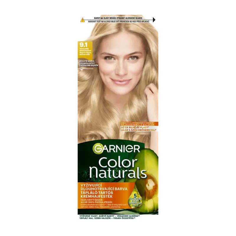 Garnier Barva na vlasy Color Naturals 9.1 velmi světlá blond popelavá, 1 ks