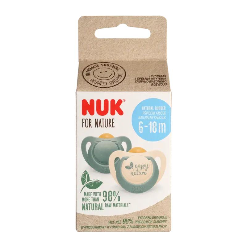 NUK Dudlík for Nature 6 -18 měsíců, různé druhy, 2 ks