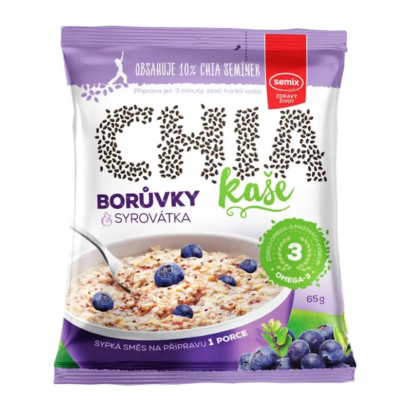 Semix Ovesná chia kaše s borůvkami, 65 g