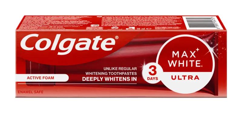 Colgate Zubní pasta Max White Ultra Active Foam, 50 ml