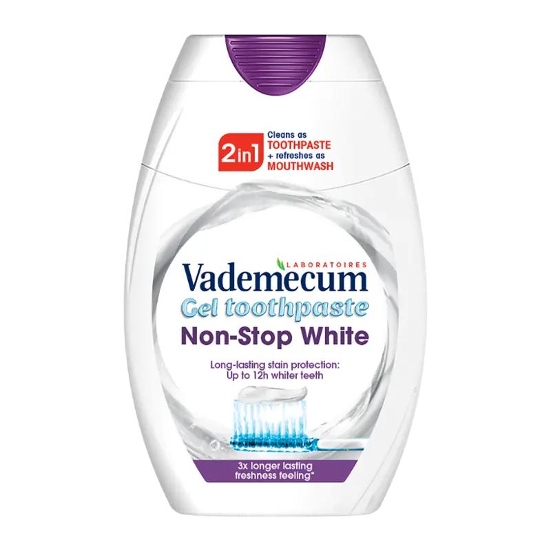 Vademecum Gelová zubní pasta 2in1 Non-Stop White, 75 ml
