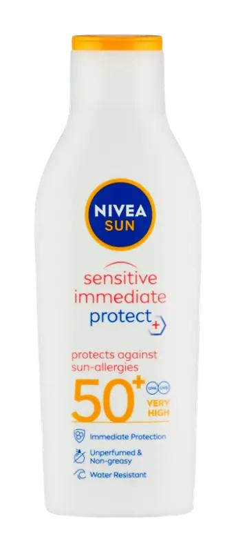NIVEA Opalovací mléko Sensitive SPF50+, 200 ml