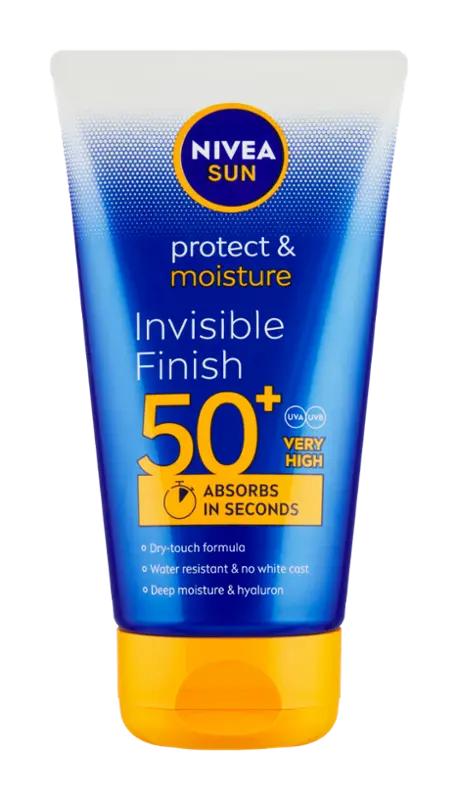 NIVEA Mléko na opalování Sun Protect & Moisture Invisible Finish SPF50+, 150 ml