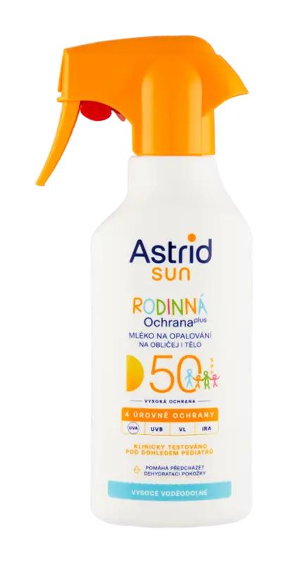 Astrid Mléko na opalování ve spreji SPF50, 270 ml