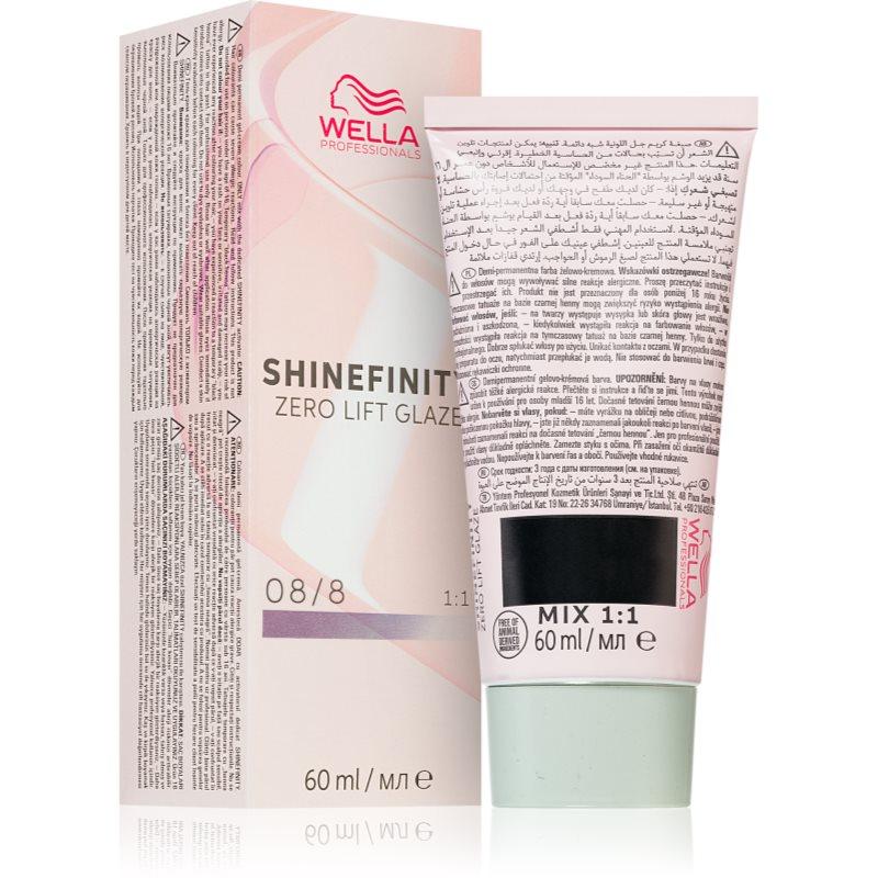 Wella Professionals Shinefinity Zero Lift Glaze demipermanentní barva na vlasy odstín 08/8 - Blue Pearl 60 ml