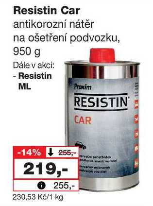 Resistin Car antikorozní nátěr na ošetření podvozku, 950 g 
