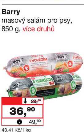 Barry masový salám pro psy, 850 g