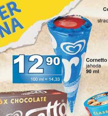 Cornetto jahoda 90 ml