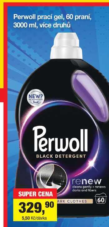 Perwoll prací gel, 60 praní, 3000 ml, více druhů 