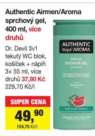 Authentic Airmen/Aroma sprchový gel, 400 ml