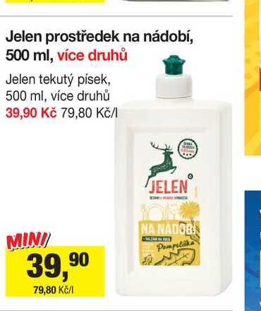 Jelen prostředek na nádobí, 500 ml, více druhů 