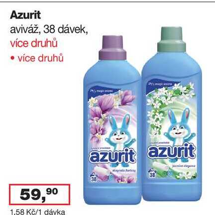 Azurit aviváž, 38 dávek, více druhů 