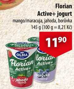 Florian Active+ jogurt, 145 g 