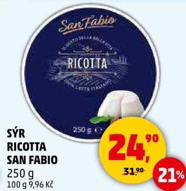 SÝR RICOTTA SAN FABIO, 250 g 