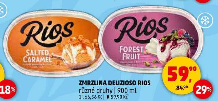 ZMRZLINA DELIZIOSO RIOS různé druhy, 900 ml