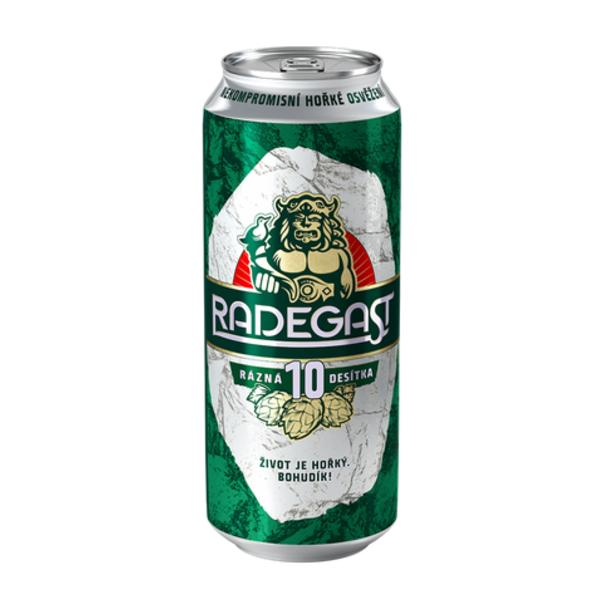 Radegast Rázná 10, světlý výčepní, plech