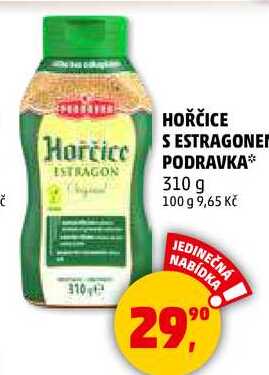 HOŘČICE S ESTRAGONEM PODRAVKA, 310 g